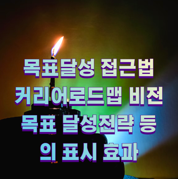 목표달성 접근법 커리어로드맵 비전 목표 달성전략 등의 표시 효과