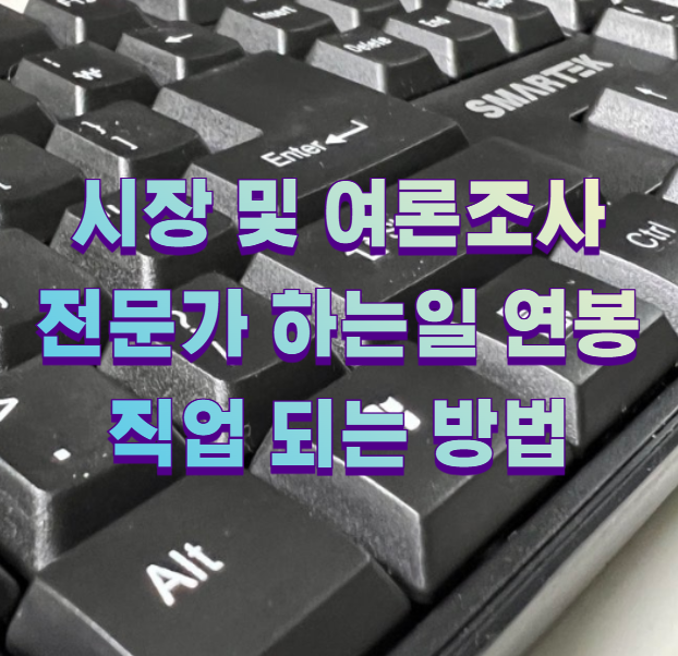 시장 및 여론조사전문가 하는일 연봉 직업 되는 방법1