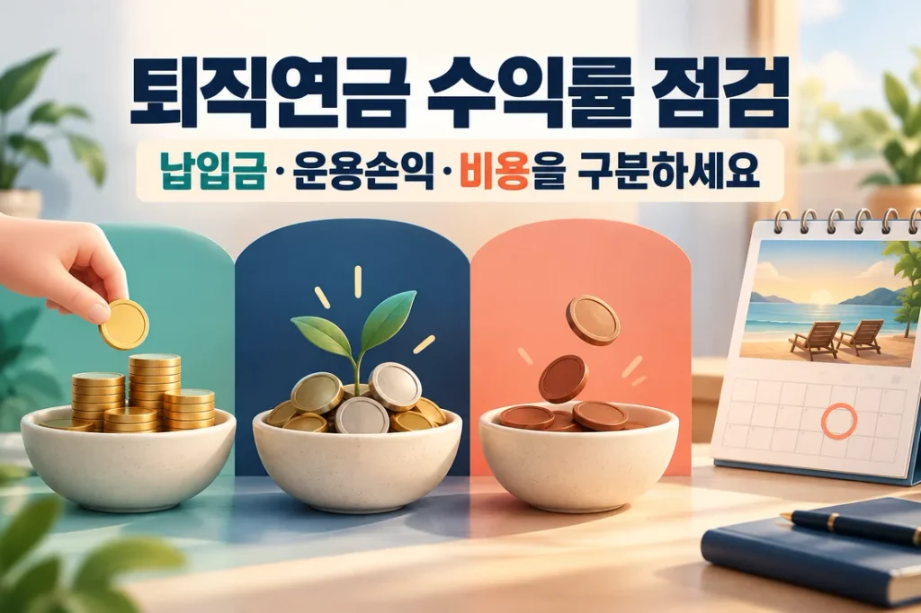 퇴직연금 잔액이 늘었는데 수익일까요, 납입금·평가손익·조회기간 읽는 방법