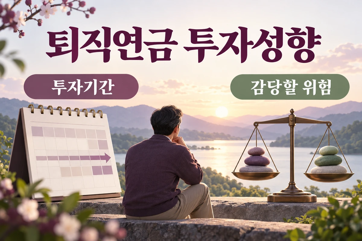 퇴직연금 투자성향 진단, 상품 매수 전 위험등급과 투자기간 확인