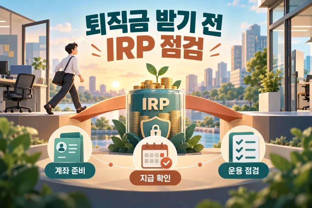 이직·퇴사 전 퇴직금 IRP 계좌 준비, 지급 예외와 해지 전 확인 사항